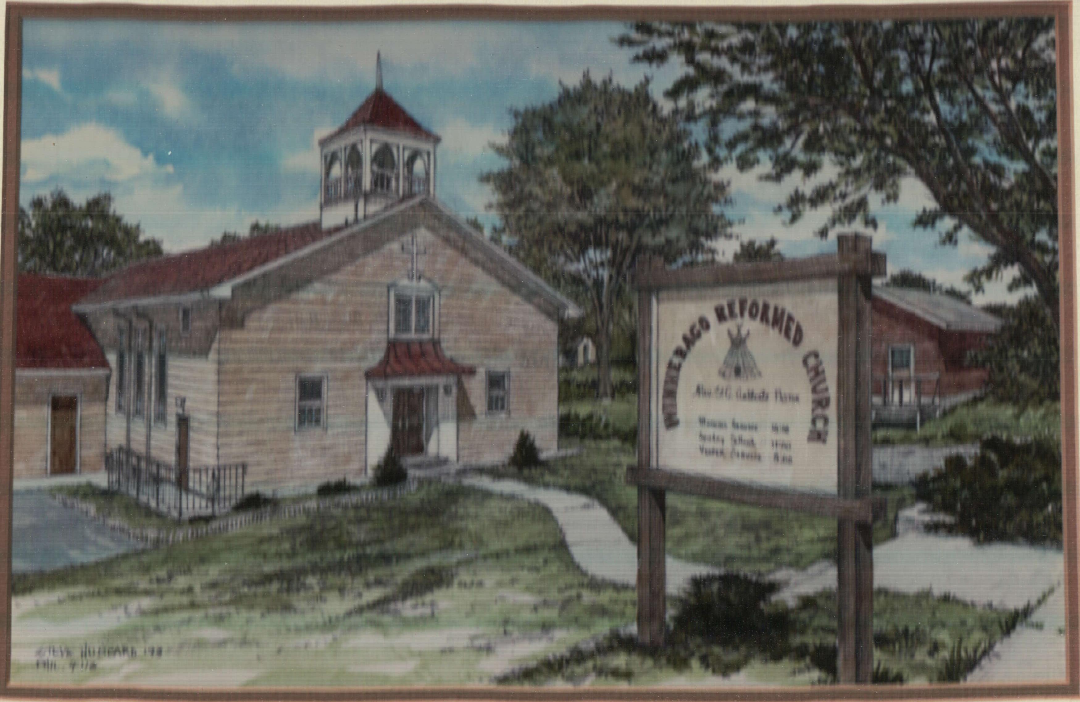 Painting of church